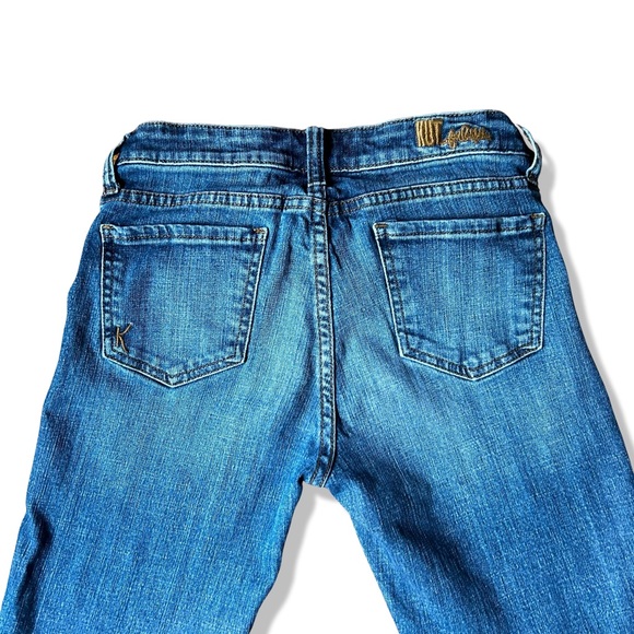 Women's Kut from the Kloth Mia Cropped Raw Hem Skinny Stretch Denim Jean Size 2 - Picture 10 of 14